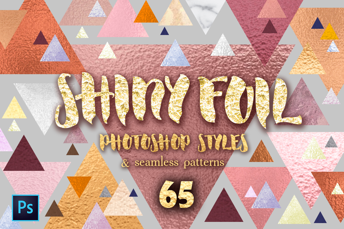 Download Shiny Foils Photoshop Layer Styles - Shiny Collection