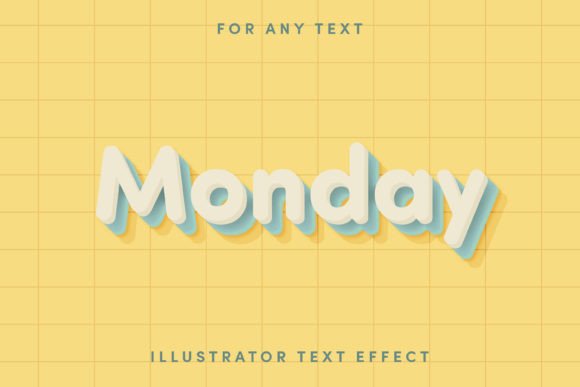 Download Monday Illustrator Text Effect - Illustrator text effect Collection