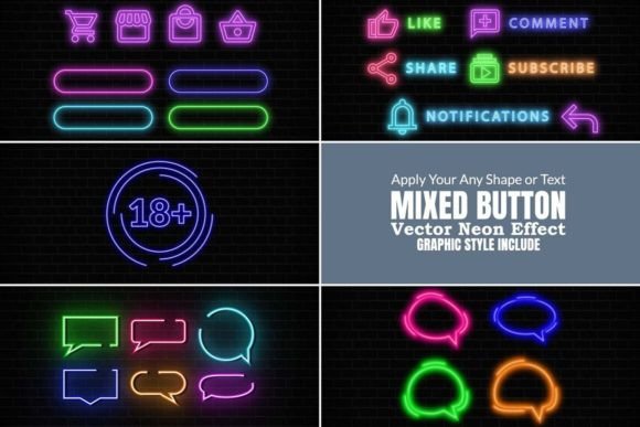 Download Illustrator Neon Effect - Illustrator neon Collection