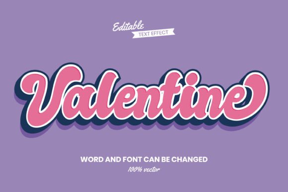 Download Valentine's - Font Effect Editable Style - Font effect Collection
