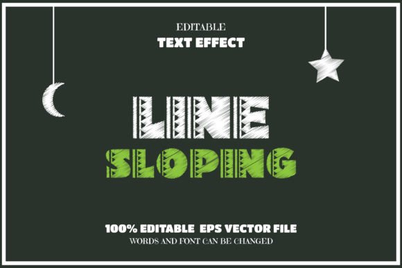 Download Line Sloping Text, Editable Font-Effect - Premium Bundle