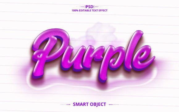 Download Purple Text Effect Design Font Effect - Font effect Collection