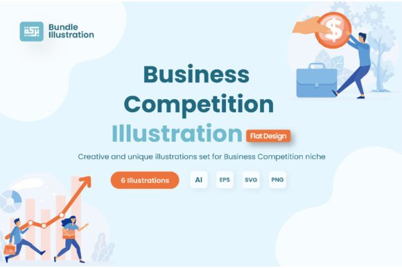 Download Business Competition Illustration Design - Competition Collection