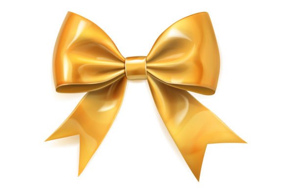 Download Beautiful Big Yellow Shiny Bow - Premium Resources